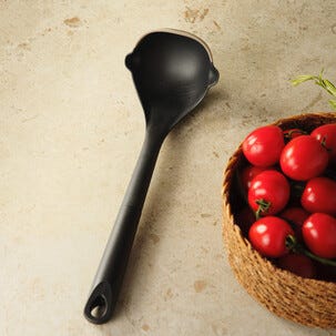 Soppslev glasfiber silikon svart, 30 cm