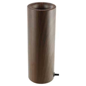 Deco bordslampa E27 metall med mörk träoptik, Northlight