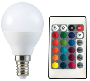 LED-lamppu E14 RGB+W