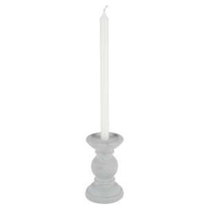 Kynttilänjalka kruunu- ja pöytäkynttilöille, harmaa