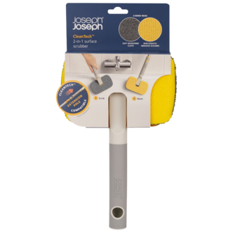 Joseph Joseph CleanTech 2-i-1 baderomsmopp, 18 cm