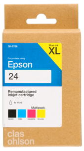 Epson T24 bläckpatron multipack XL, Clas Ohlson