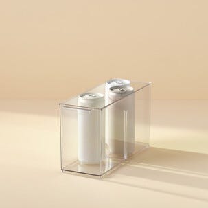 Kylskåpsförvaring med avdelare, transparent