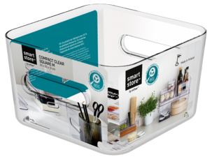 SmartStore Compact Square förvaringslåda plast, genomskinlig