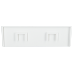 Kylpyhuoneen hylly muovi, tarrakiinnitys 24 x 9,5 x 7,6 cm, valkoinen