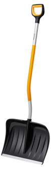 Fiskars X-Series snøskuffe, vinklet aluminiumsskaft