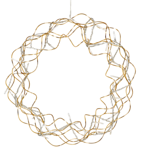 Kranssi, jossa LED-valoketju