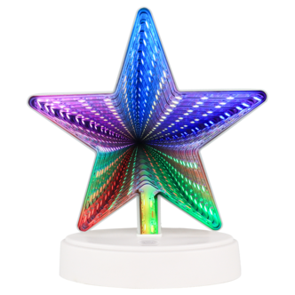 Stjärnlampa 3D med RGB, batteridriven, Northlight