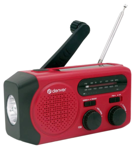 Denver SCR-2010 vevradio med solcell och powerbank