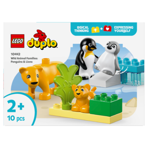 LEGO Duplo Villdyrfamilier: pingviner og løver 10442, fra 2 år