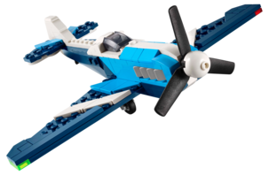 LEGO Creator 3-in-1 Ilma-alus Kilpalentokone 31160, yli 7-vuotiaille