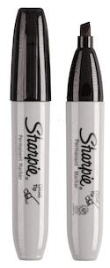 Tuschpennor Sharpie Svart Chisel, 2-pack