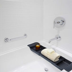 Badekarhåndtak til vegg, 43 cm