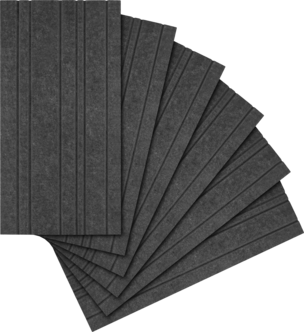 Streamplify akustikpanel mörkgrå 60 x 30 cm 6-pack