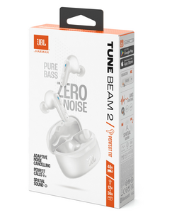 JBL Tune Beam 2 trådlösa in ear-hörlurar med mikrofon