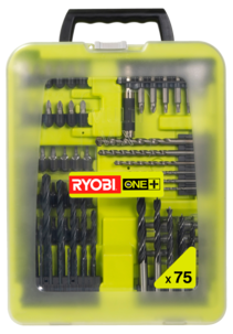 Ryobi bor- og bitssett 75 deler RAK75DDMIX