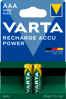 Laddningsbart batteri AAA/HR03 1000 mAh VARTA Power