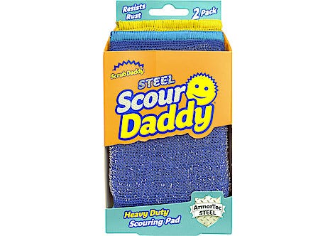Scrub Daddy rengöringssvamp Scour Daddy Steel, 2-pack