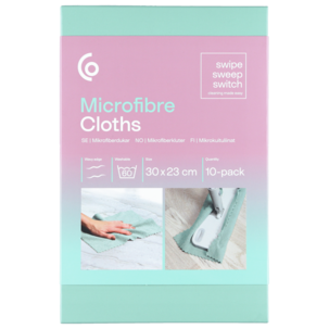 Mikrokuituliina, 10 kpl, 30 x 23 cm