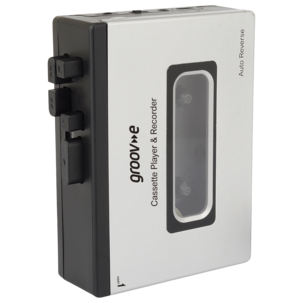 Groov-e bärbar kassettspelare Bluetooth vit, PS530SR