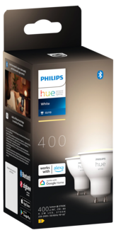 Philips Hue White GU10 LED Bluetooth, 2 kpl