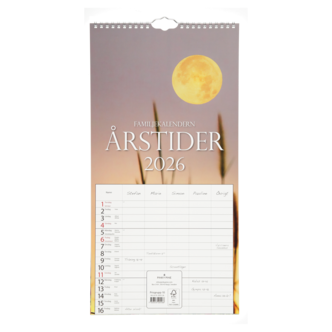 Burde Familjekalender Årstider 2026, A3