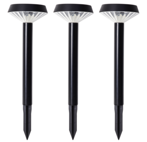 Bright solcellelampe, 3-pakning