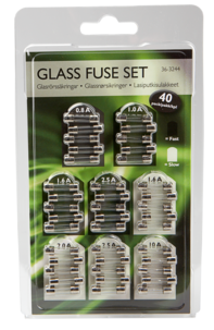 Glassrørsikringer i sett 5x20 mm