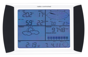 Väderstation med pekskärm