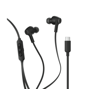 Belkin SoundForm ANC in-ear-ørepropper med kabel, USB-C, svart