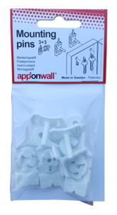Kroksats Apponwall med monteringsstift