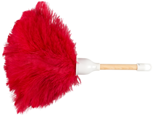 Dammvippa, strutsfjädrar