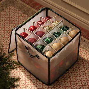 Nordfjord förvaringsväska julkulor transparent 64 fack