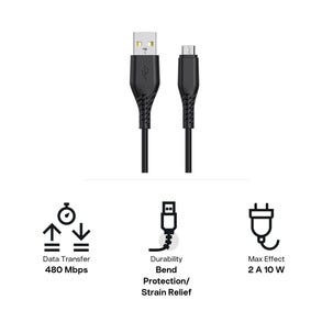 USB  kabel USB A till Micro USB Clas Ohlson