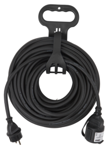 Skarvsladd 2,5 mm2 för utomhusbruk, svart