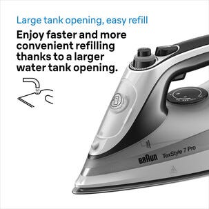Braun TexStyle 7 Pro Höyrysilitysrauta, FreeGlide 3D