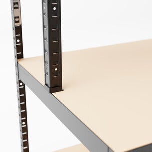 Förvaringshylla med arbetsbänk, 100 x 30 x 180 cm