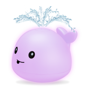 Badleksak Val med vattenfontän, från 18 månader