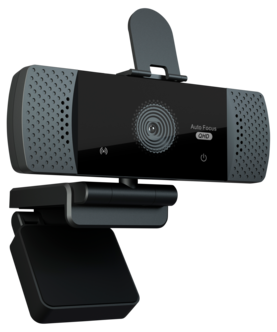 Webbkamera QHD med brusreducerande mikrofon, Exibel