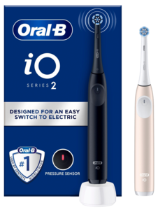 Oral-B iO 2 Duo eltandborste 3 borstlägen, 2-pack