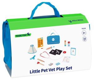 Lekset veterinär, 16 delar, för barn från 3 år