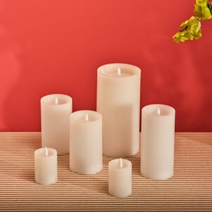 Blockljus LED uppladdningsbart, 5 x 6,5 cm, 2-pack