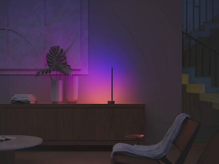 Philips Hue WCA Gradient Signe Pöytävalaisin, musta