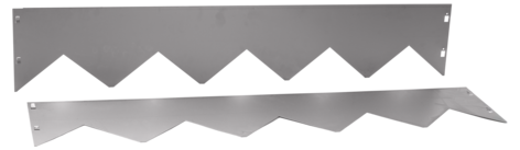 Ventura rabattkant metall 1 meter, 2 pack