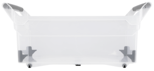 Förvaringsbox med handtag och hjul