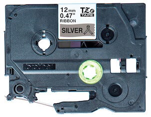 Märkband Satin Brother TZe-R931, silver