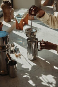 Aarke French Press presskanne 1 liter i rustfritt stål