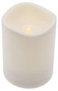 Blockljus LED med timer utomhus, vitt, Northlight