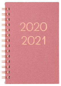 Fickkalender 2020-2021, rosa