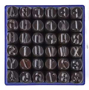 Bokstavs- och sifferstansar